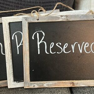 Rustic Chalkboard Signs